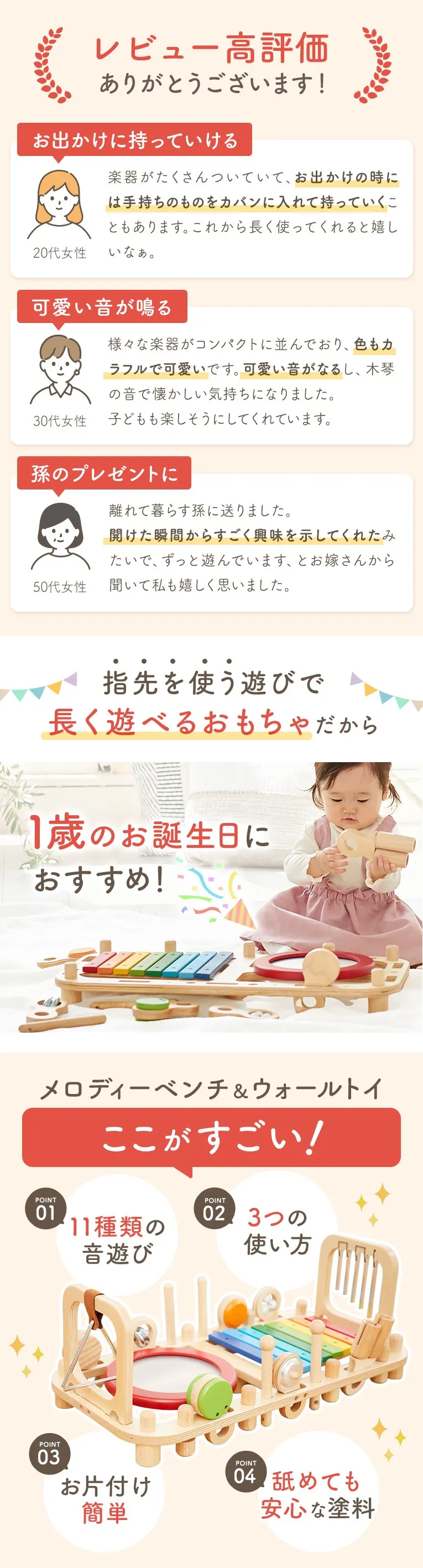 メロディーベンチ＆ウォールトイ