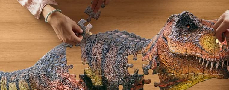 4歳のパズル遊び