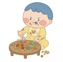 「じぶんで！」のこだわりイラスト