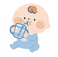 飲む力が育つイラスト