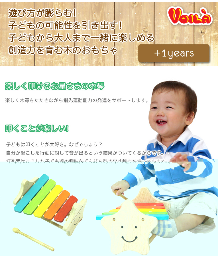 木のおもちゃ　ボイラ「スマイリーシロフォン」