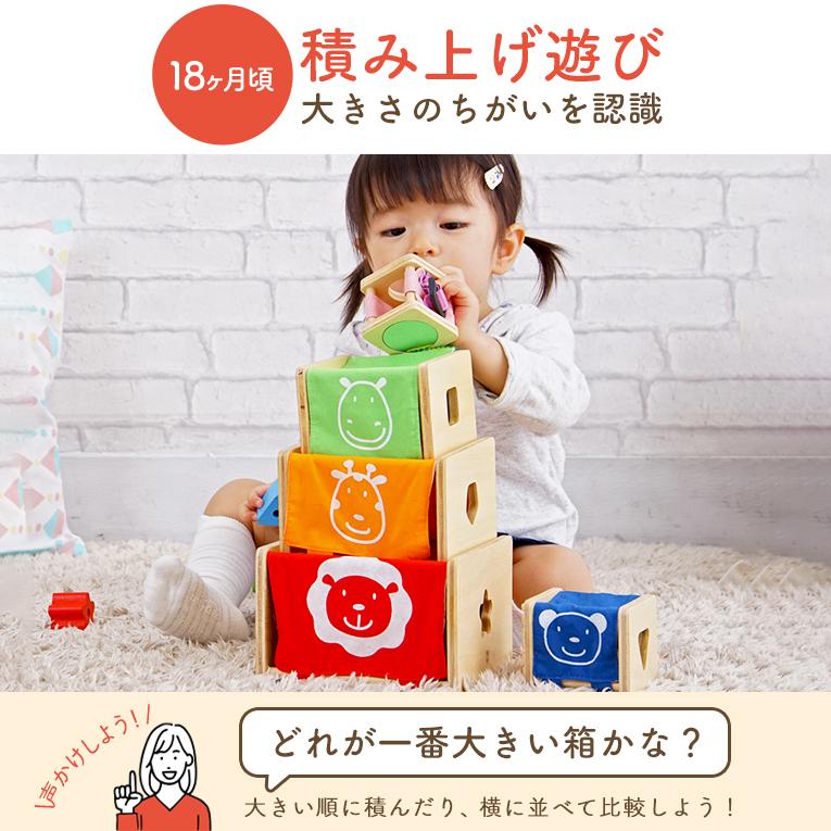 指先知育の木のおもちゃならトレーニングキューブ｜2歳プレゼント