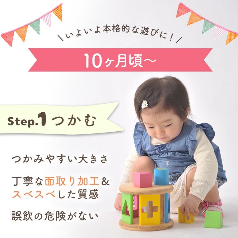 【名入れ無料】KOROKOROパズル (コロコロパズル)＜ 0歳 6ヶ月 1歳 ＞ Edute(エデュテ）