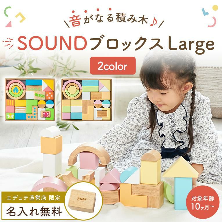 木のおもちゃの積み木ならSOUNDブロックスlarge｜通販・1歳プレゼント