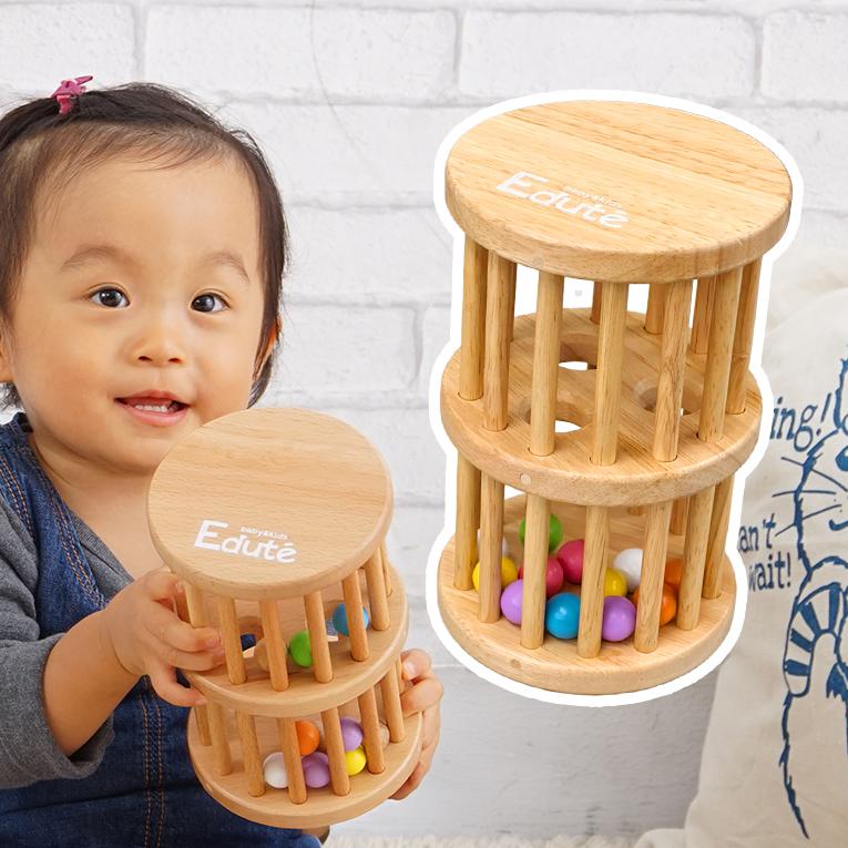 がらがらの木のおもちゃラトルタワー｜通販・1歳プレゼントにおすすめ