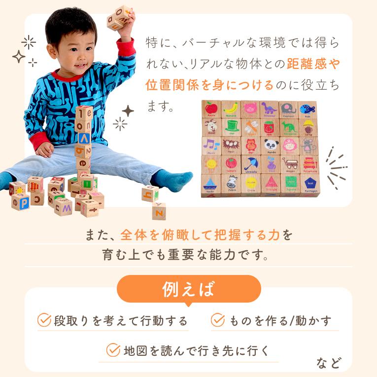 数字ブロックの木のおもちゃABCブロックス｜1歳プレゼント