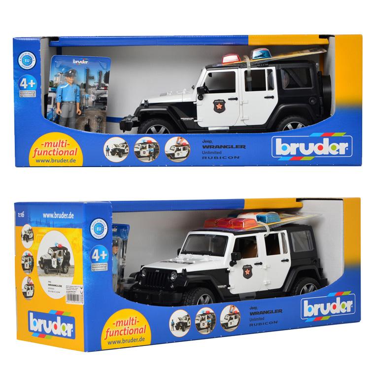 ブルーダー Jeep パトカー フィギュア付き＜3歳＞Bruder ブルーダー
