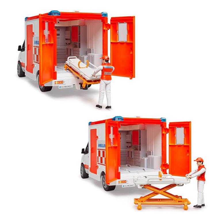 ブルーダー MB 救急車 フィギュア付き＜3歳＞Bruder ブルーダー