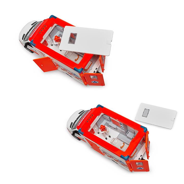 ブルーダー MB 救急車 フィギュア付き＜3歳＞Bruder ブルーダー