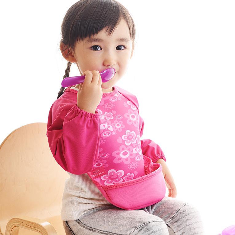 ラグランスリーブ付き ウルトラビブ＜0歳1歳2歳＞Bibetta ビベッタ