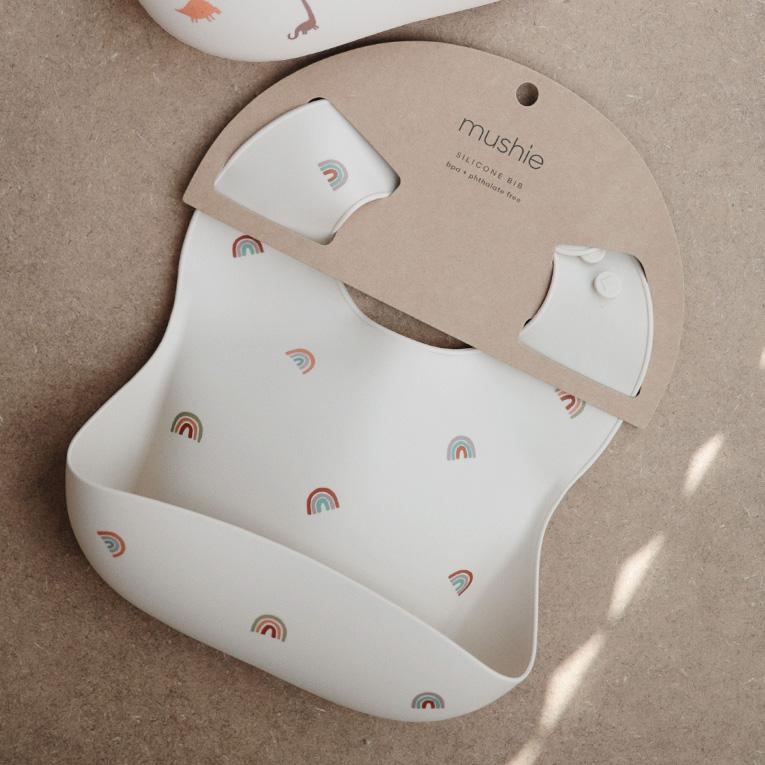 シリコンビブ＜ 6ヶ月 1歳 2歳 3歳 ＞mushie （ムシエ）