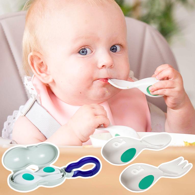 ベビースプーン・フォーク＆ケースセット＜6ヶ月 1歳 離乳食＞doddl （ドードル）