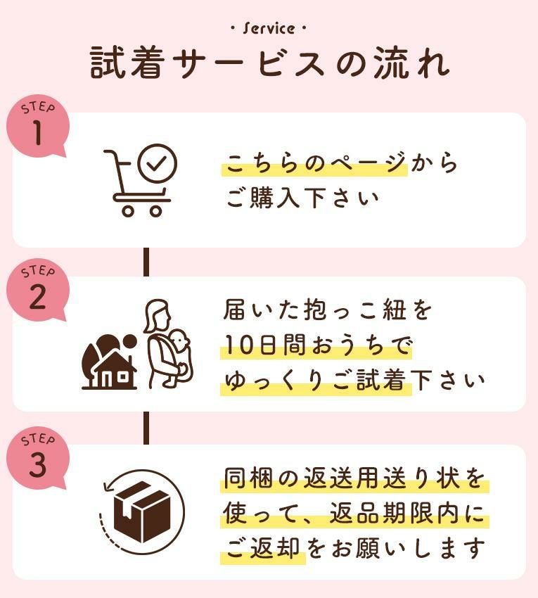 抱っこ紐10日間お試しレンタル往復送料無料＜6ヶ月 1歳＞Merry Tune（メリーチューン）